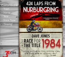 Classic Motorsport customisable sign art – Nurburgring